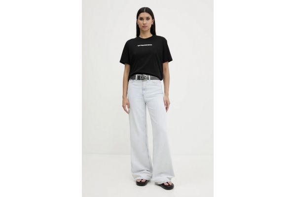 Women's Black Klj Reg Blur Logo Tee Karl Lagerfeld Jeans A3W17039-999 BLACK