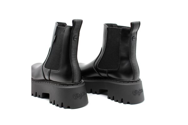 Women's Black Aspen Chelsea Boots Bufallo BUF1270116-BLACK