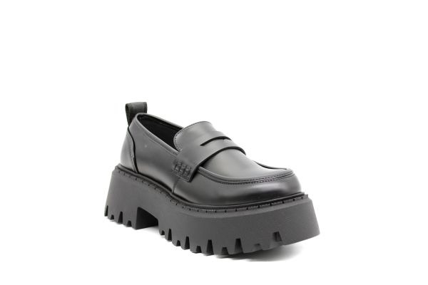 Women's Black Aspen Loafer Bufallo BUF1624079-BLACK