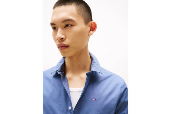 Men's Blue Tjm Original Stretch Shirt Tommy Jeans DM0DM04405-PO6