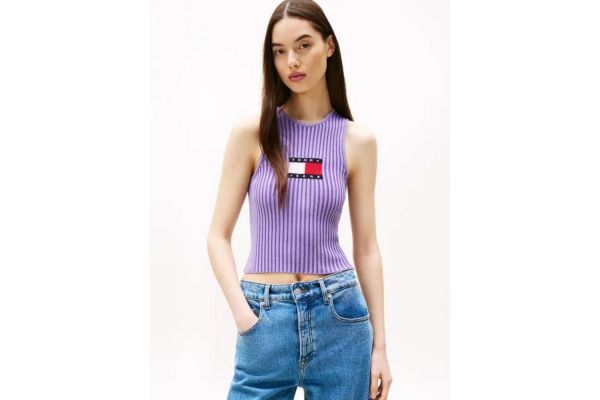 Γυναικείο Tank Top Μωβ Tommy Jeans DW0DW20975-W0E