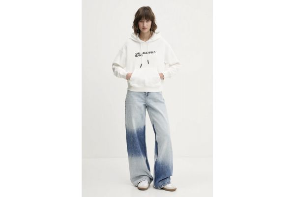 Γυναικείο Φούτερ Λευκό Karl Lagerfeld Jeans A2W20053-100 WHITE