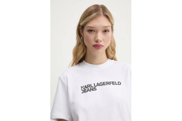 Γυναικείο Essential T-shirt Λευκό Karl Lagerfeld Jeans A1W17005-100 WHITE