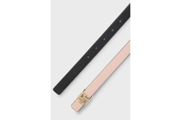 Γυναικεία Δερμάτινη B_Icon Ζώνη Διπλής Όψεως Ροζ/Μαύρη Boss 50542179-681