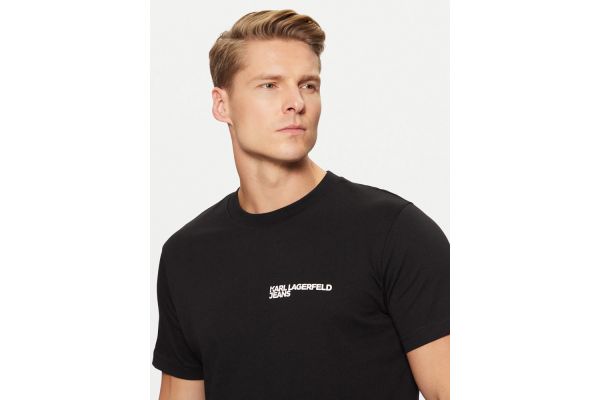 Ανδρικό Slim T-shirt Μαύρο Karl Lagerfeld Jeans A1M17003-999 BLACK