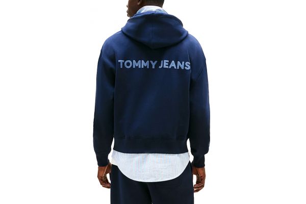 Men's Navy Blue Tjm Crp New Classics Zip Thr Tommy Jeans DM0DM21626-C1G