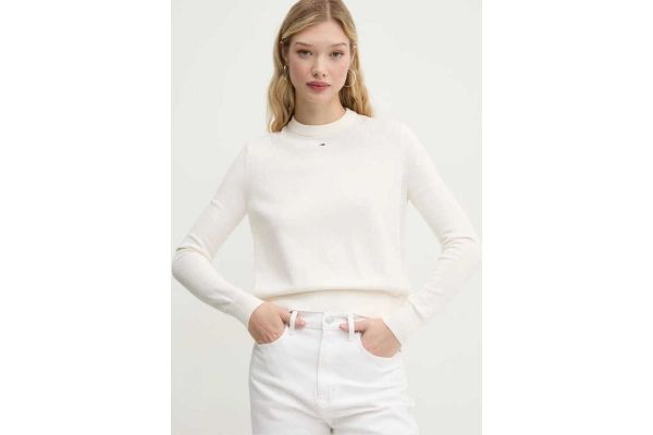 Women's Ancient White Tjw Essential Crew Sweater Ext Tommy Jeans DW0DW20159-YBH