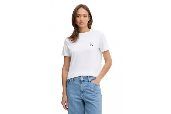 Γυναικείο Σετ T-shirt 2 Τεμαχίων Μαύρο/Λευκό Calvin Klein LV047C905G-UB1