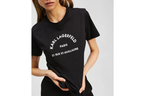 Women's Black Rsg T-shirt Karl Lagerfeld A3W17105-999 BLACK