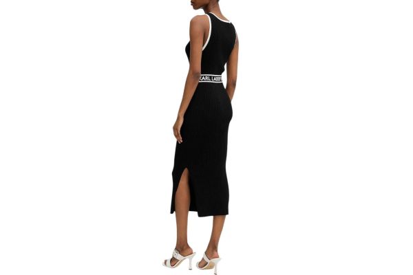 Γυναικείο Αμάνικο Φόρεμα Μαύρο Karl Lagerfeld A3W13039-999 BLACK