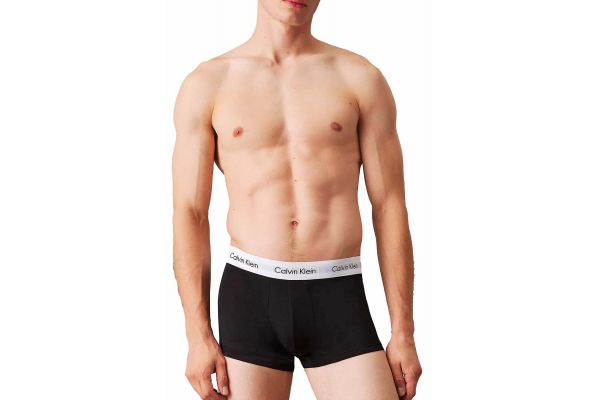Men's Black Low Rise Trunk 3Pk Calvin Klein LV00NB4389-UB1