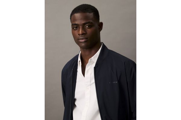 Men's Navy Blue Matte Bomber Jacket Calvin Klein LV040FM512-CJM