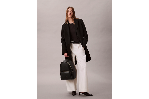 Women's Black Raised CK Backpack Calvin Klein LV04F3233G-UB1