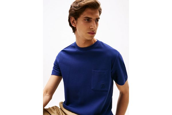 Men's Blue Monogram Imd Tee Tommy Hilfiger MW0MW39365-C7G