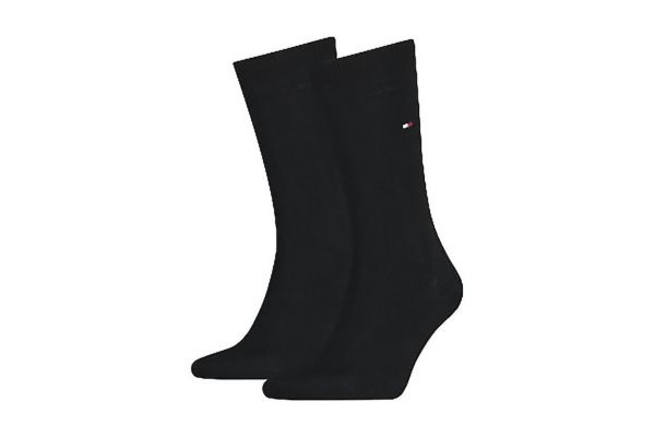 Men's Black TH Men Sock Classic 2P Tommy Hilfiger 371111-200 BLACK