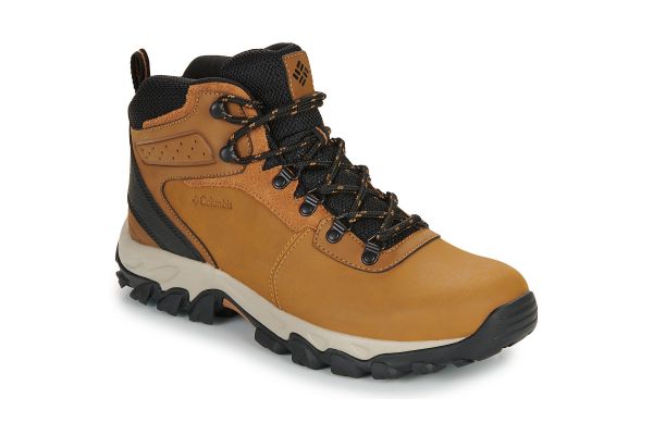 Men's Taupe Newton Ridge Plus II Waterproof Boots Columbia 1594731-291