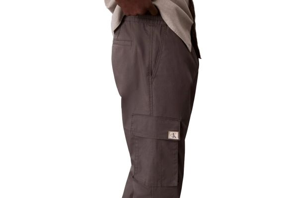 Men's Grey Pll On Sknny Crg Rps Pants Calvin Klein LV04RC617G-PAR
