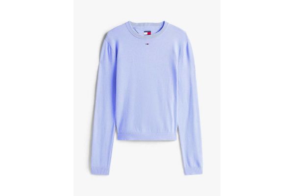Women's Light Blue Tjw Essential Crew Sweater Ext Tommy Jeans DW0DW20159-C5Z