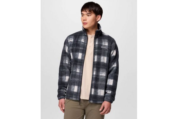 Men's Grey Steens Mountain Printed Jacket Columbia 1478231-195