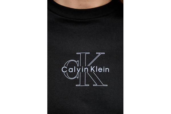 Women's Black Ss Classic Fit Tee Calvin Klein LV047C863G-UB1