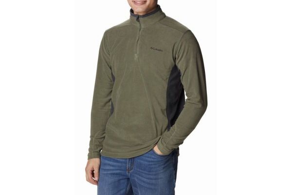 Men's Stone Green Clamath Range II Half Zip Fleece Columbia 1352472-397