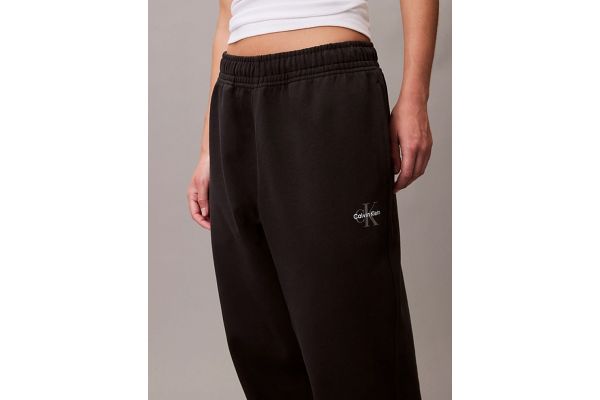 Women's Black Monologo French Terry Jogger Calvin Klein LV047B235G-UB1