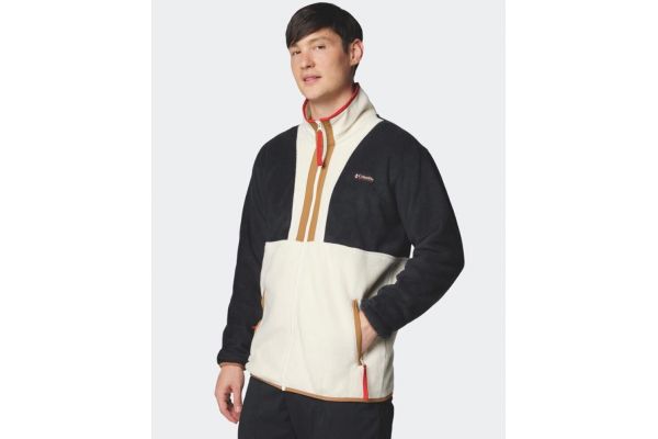 Men's Beige Backbowl II Full Zip Fleece Jacket Columbia 2090851-011