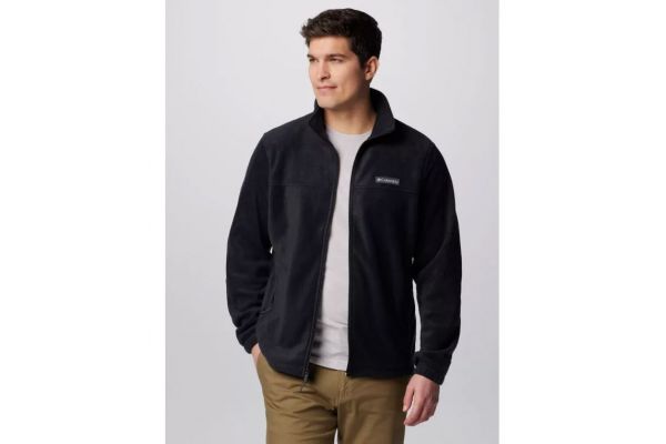 Men's Black Steens Mountain Full Zip 2.0 Jacket Columbia 1476671-010