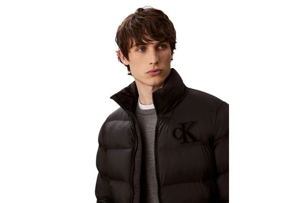 Men's Black Ls Nylon Monogram Puffer Jkt Calvin Klein LV04RD528G-UB1 Men's Black Ls Nylon Monogram Puffer Jkt Calvin Klein LV04RD528G-UB1