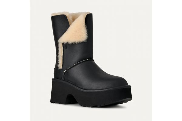 Γυναικείες Δερμάτινες New Heights Classic Esmee Μπότες Μαύρες UGG 1172590-BLK