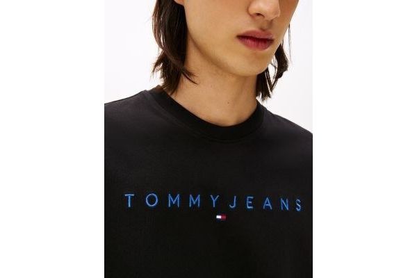 Ανδρικό T-shirt Μαύρο Tommy Jeans DM0DM20744-0GK
