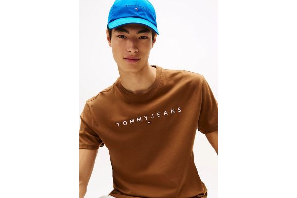 Ανδρικό T-shirt Καφέ Tommy Jeans DM0DM20744-0HD