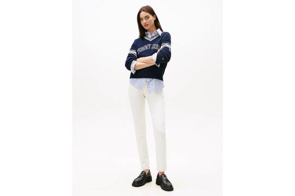 Women's White Lucy Mr Slim Di4192 Tommy Jeans DW0DW22163-1D0