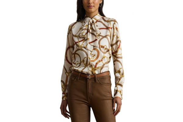 Γυναικείο Kristy Πουκάμισο Εκρού Ralph Lauren 200979807001-100