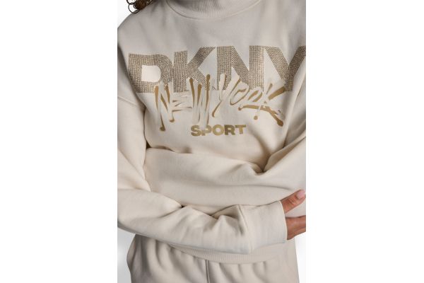 Women's Beige Sweatshirt DKNY DP5T1426-I1K