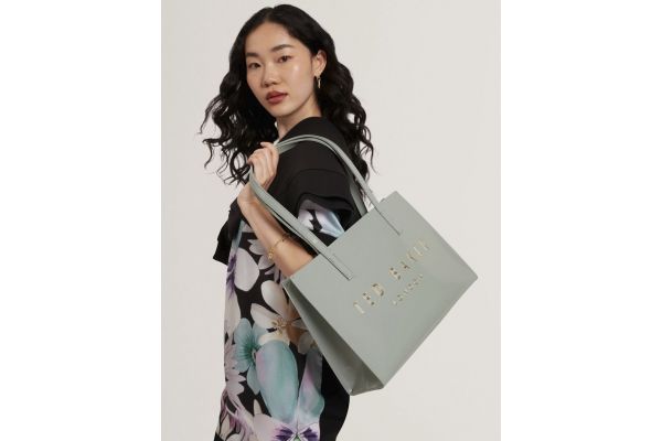 Women's Grey Crinell Elongated Crinkle Icon Bag Ted Baker 282493-GREY