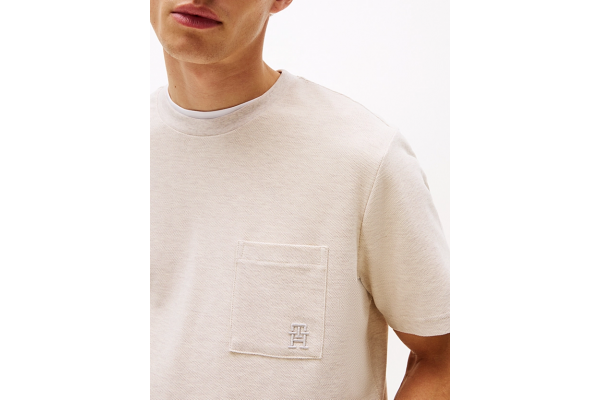 Ανδρικό T-shirt Μπεζ Tommy Hilfiger MW0MW39365-HGF