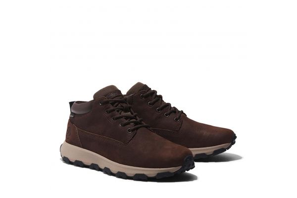 Ανδρικά Δερμάτινα Winsor Park Sneakers Καφέ Timberland TB1A61QH-931