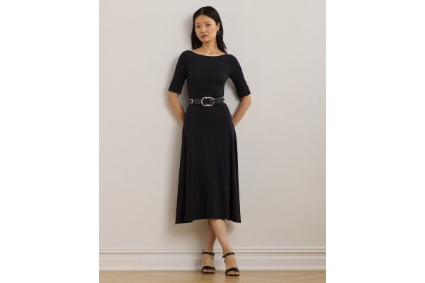 Γυναικείο Munzie Φόρεμα Μαύρο Ralph Lauren 200973599001-001