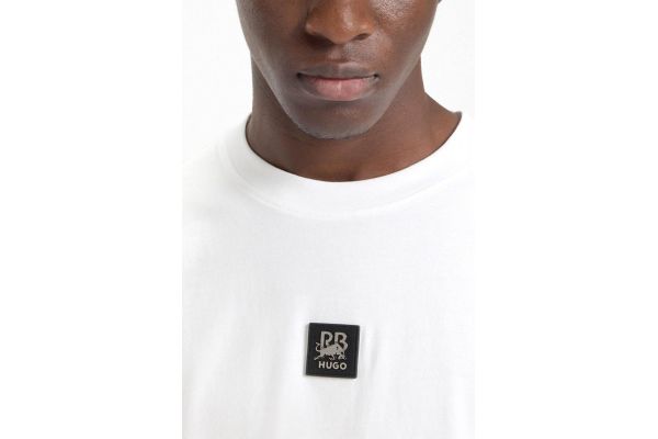 Men's White Dogos RB T-Shirt Hugo 50549304-100