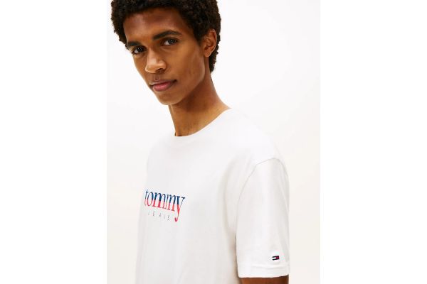 Ανδρικό T-shirt Λευκό Tommy Jeans DM0DM21978-YBL