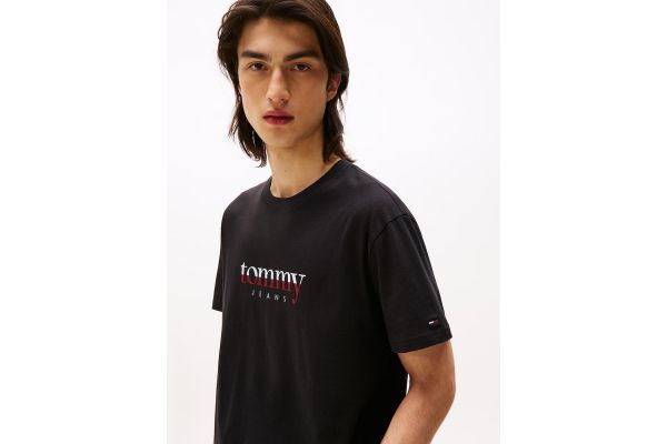 Ανδρικό T-shirt Μαύρο Tommy Jeans DM0DM21978-BDS