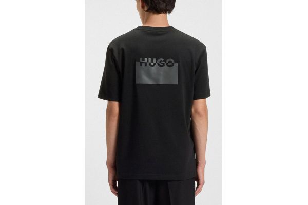 Men's Black Delastee T-Shirt Hugo 50553367-001