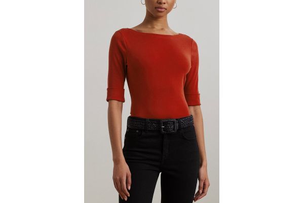 Women's Red JUDY-ELBOW SLEEVE-KNIT Ralph Lauren 200654963193-600