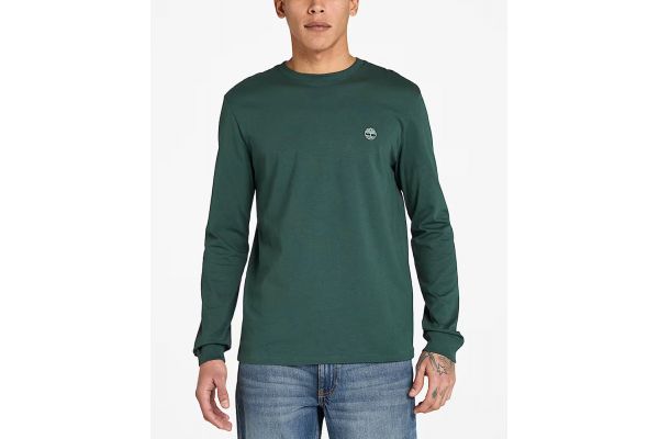 Ανδρικό Dunstan River Μακρυμάνικο T-shirt Πράσινο Timberland TB0A2BQ3-317
