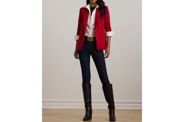Women's Navy Blue HI RS SK ANK-ANKLE-SKINNY Jeans Ralph Lauren 200960600001-400