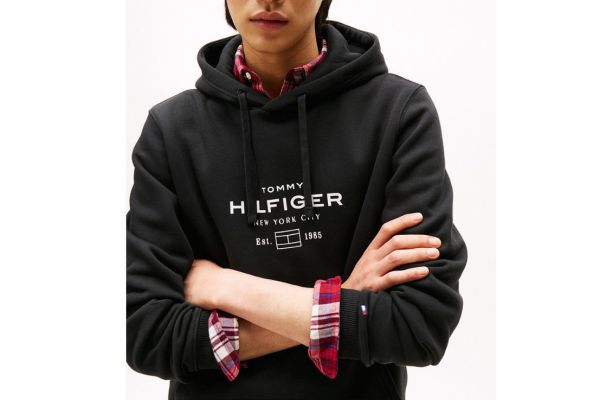 Ανδρικό Φούτερ Μαύρο Tommy Hilfiger MW0MW40864-BDS