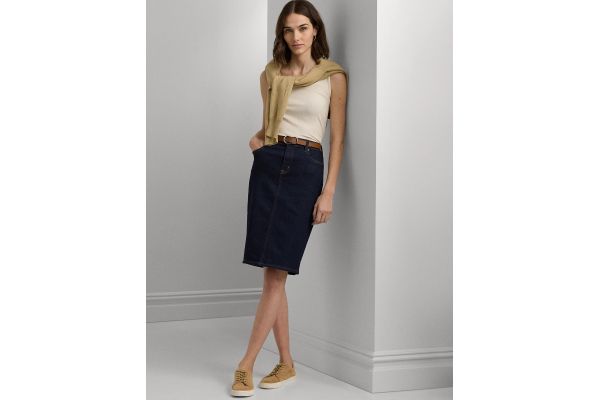 Γυναικεία Daniela Τζιν Φούστα Navy Μπλε Ralph Lauren 200813134001-400