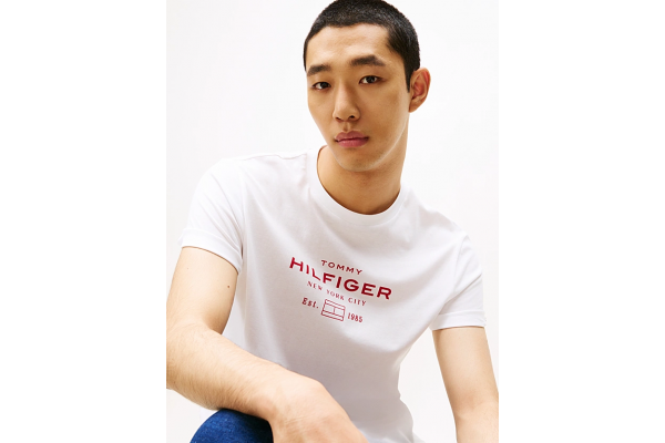 Ανδρικό T-shirt Λευκό Tommy Hilfiger MW0MW40002-YBR