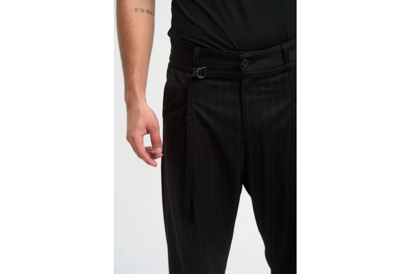 Men's Black Relaxed Fit Trousers Royal Denim VILNIUS-2300